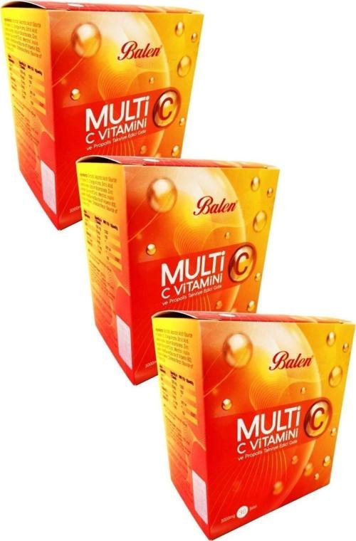 Multi C C Vitamini Ve Propolis Şase 3000Mg*30*3 Adet