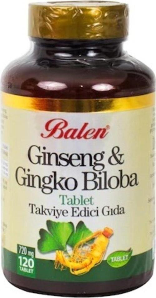 Kırmızı Ginseng & Ginkgo Biloba 120 Tablet