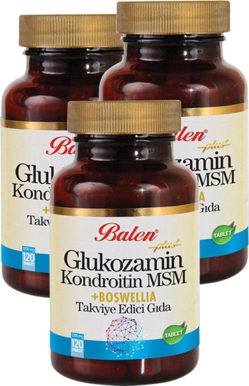 3 Kutu Glukozamin Kondroitin Msm Boswellia Akgünlük Glukosamin Bosvelya 120 Tablet X 1200 Mgx3