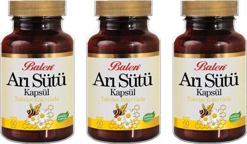 Arı Sütü Kapsül 375 Mg 60 Kapsül 3 Adet