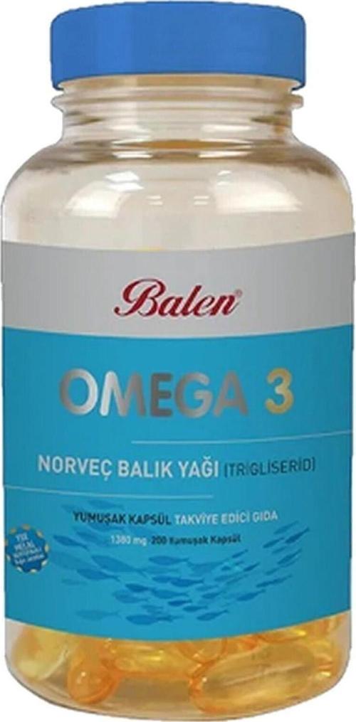 Omega 3 Norveç Balık Yağı 200 Kapsül X 1380 Mg