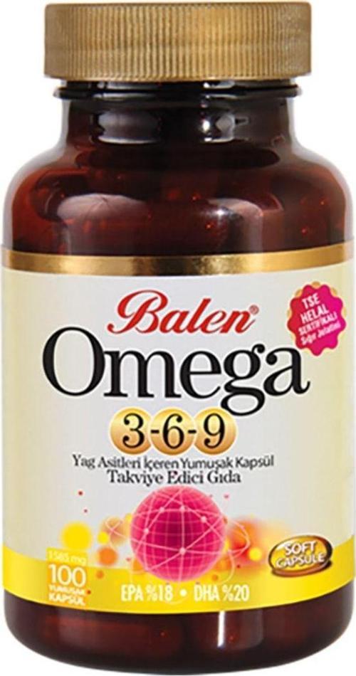 Omega 3-6-9 Yumuşak Kapsül 1585 Mg*100