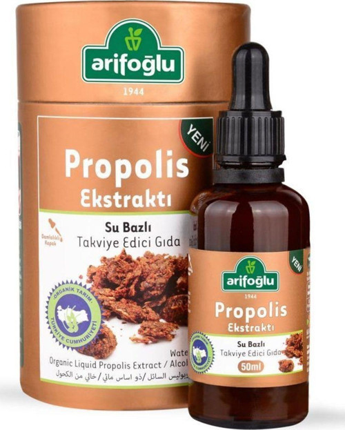 Organik %5 Lik Propolis Ekstraktı Su Bazlı Takviye Edici Gıda 50Ml