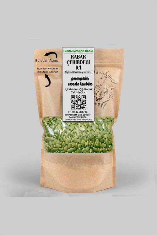 Tunalı Kabak Çekirdeği Içi Tuzsuz Kavrulmamış 1000 Gr