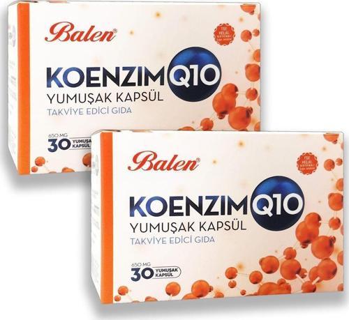Koenzim Q10 650 Mg 30 Yumuşak Kapsül X 2 Adet