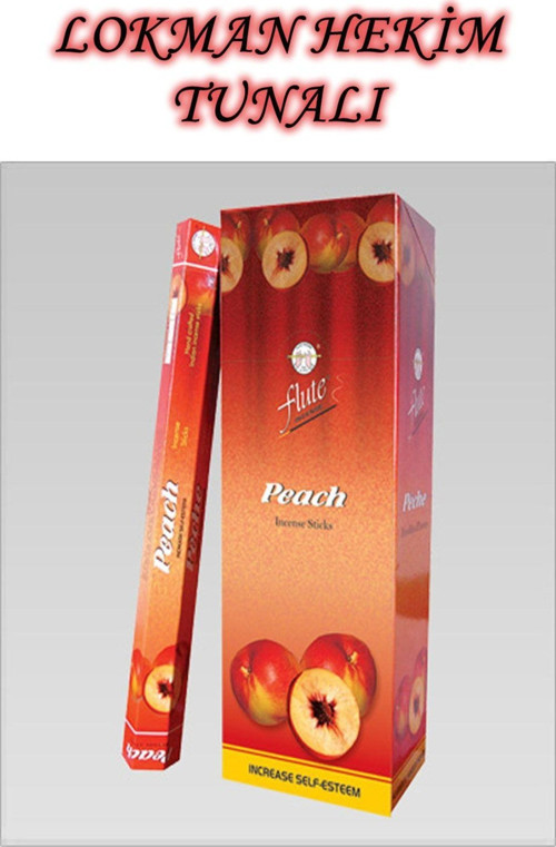 Flutte Tütsü Şeftali Kokusu (Peach) 1 Kutu 6 X 20 Sticks - Çubuk Flutte Tütsü