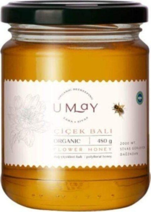 Organik Poliflora Çiçek Balı - 480 Gr