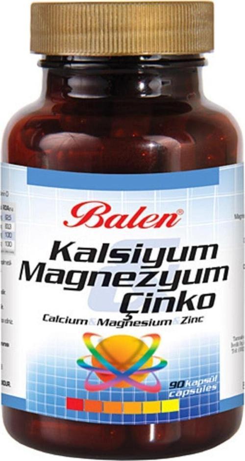 3 Kutu Kalsiyum Magnezyum Çinko Kapsül 90 Kapsül