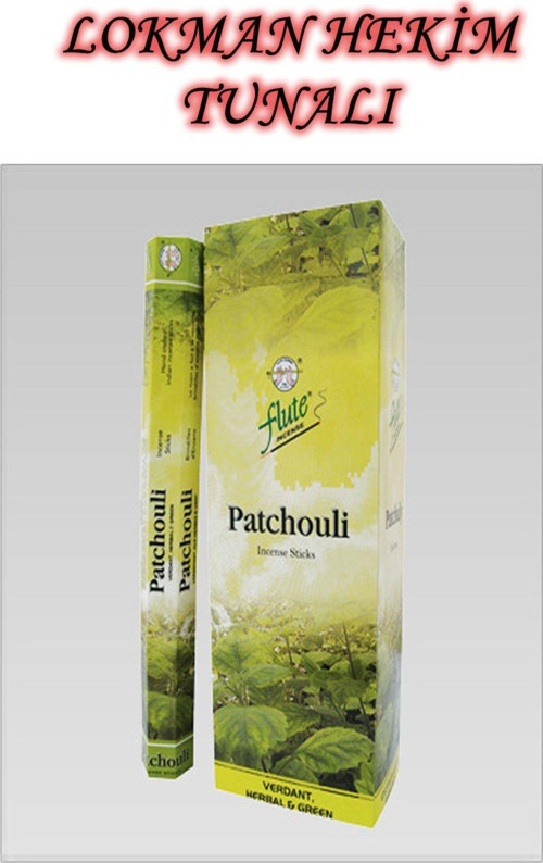 Flutte Tütsü Paçuli Kokusu (Patchouli) 1 Kutu 6 X 20 Sticks Çubuk Flutte Tütsü