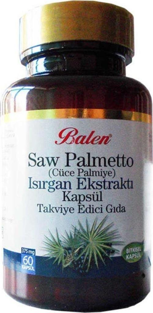 Saw Palmetto Cüce Palmiye Isırgan Ekstraktı 375Mg 60 Kapsül