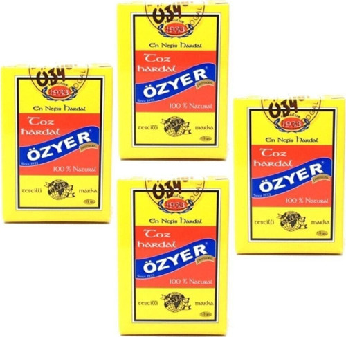 4 Kutu Özyer Hardal Tozu 60Gr