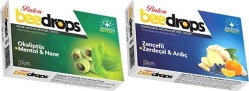 2 Kutu Okaliptüs Mentol Nane Zencefil Zerdeçal Ardıç Mandalina Aromalı Beedrops Pastil Bee Drops