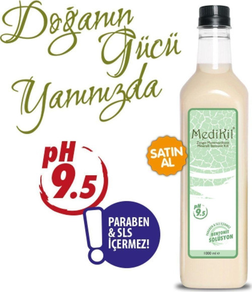 Bentonit Içilebilir Kil 1000Ml Takviye Edici Gıda