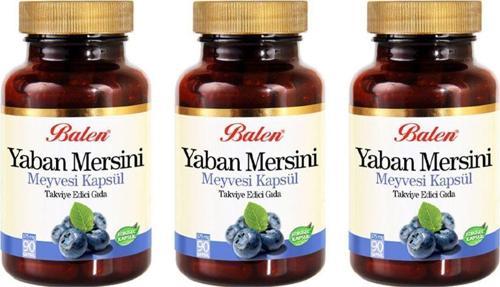 Yaban Mersini Meyvesi 375 Mg 90 Kapsül 3 Adet