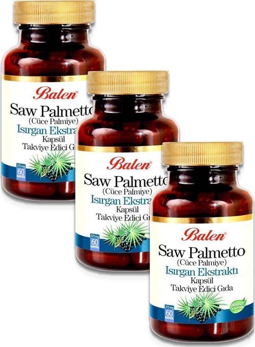 Saw Palmetto Isırgan Ekstraktı Çinko 375Mg 60 Kapsül X 3 Adet