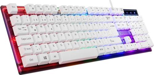 KM-198 Luminax Beyaz Gökkuşağı Aydınlatmalı Q Gaming Oyuncu Klavye + Mouse Set