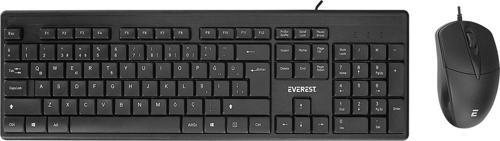 KM-515 Siyah Usb Combo Q Standart Klavye + Mouse Set