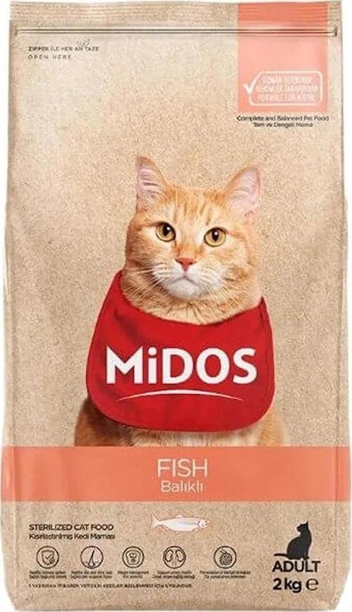 Midos Balıklı ve Pirinçli Kısırlaştırılmış Kedi Maması 15 Kg