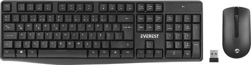KM-7500 Siyah Kablosuz Q Multimedia Klavye + Mouse Set