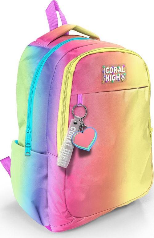 Kids Renk Geçişli Desenli Üç Bölmeli Okul Sırt Çantası 23668