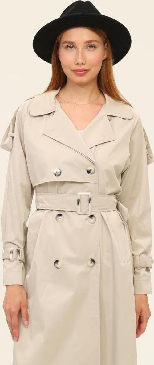 Reglan Kollu Mevsimlik Pamuklu Gabardin Trençkot
