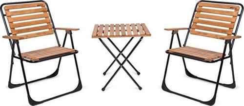 BİSTRO MASA SET METAL AYAK 52x52