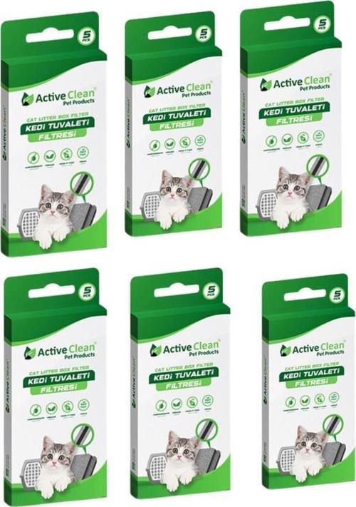Kedi Tuvalet Filtresi 5 li Paket 6 Adet
