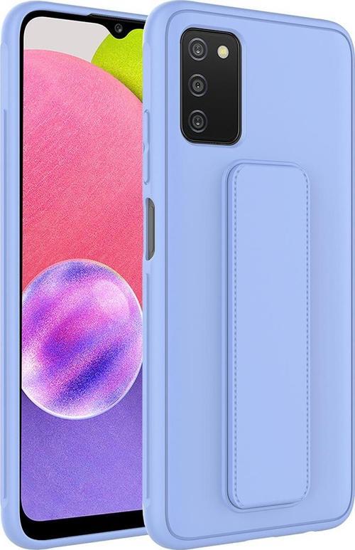 Galaxy A03S Kılıf Qstand Kapak Standlı Renkli Koruyucu Kapak