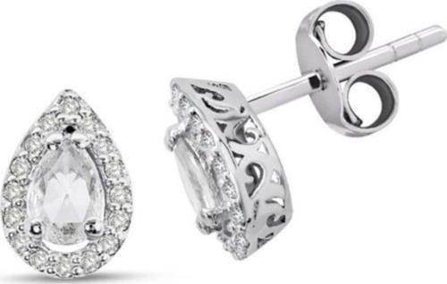 0.35 Ct Pırlantalı Damla Küpe