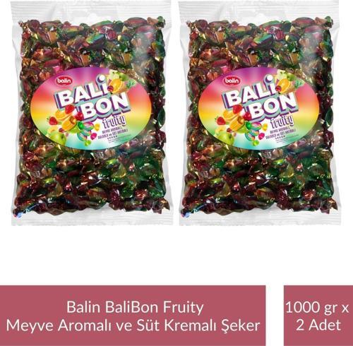 Balin Balibon Fruity Meyve Aromalı Dolgulu Şeker 1000 gr x 2 Adet