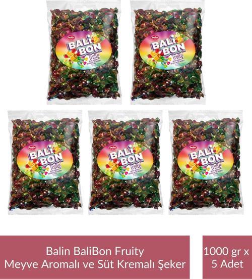 Balin Balibon Fruity Meyve Aromalı Dolgulu Şeker 1000 gr x 5 Adet