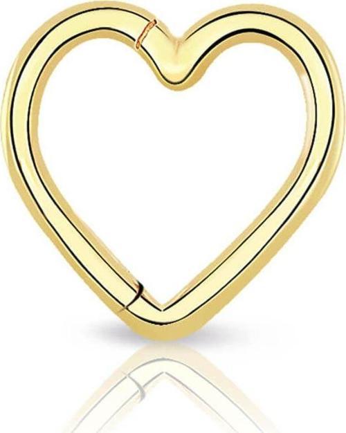 Kalp Altın Helix Piercing