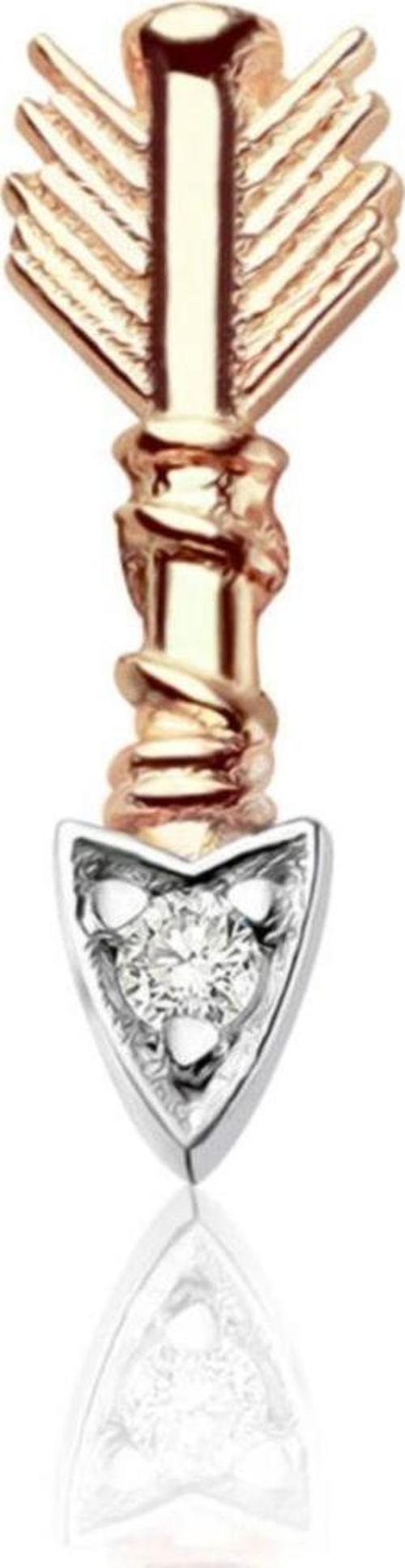 Pırlanta Ok Görünümlü Tragus Küpe