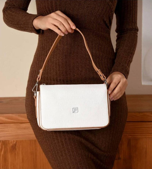Justpolo Marka 3 Bölme Kadın Baguette Çapraz Omuz Çantası Tyc00Et4036 Beyaz