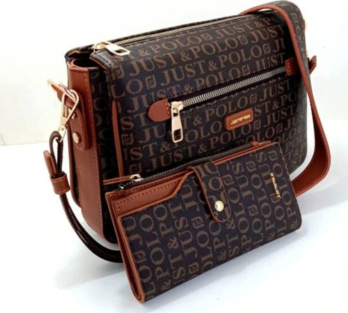 Justpolo Kadın 6 Bölmeli Çapraz Çanta Tyc00Et 2068 Kahverengi - Taba