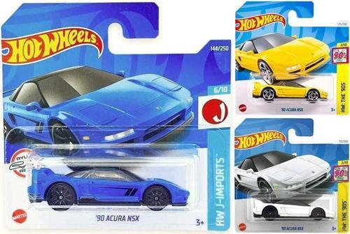 3 Araç '90 Acura NSX Set - Sarı & Kırmızı & Mavi (1/64)