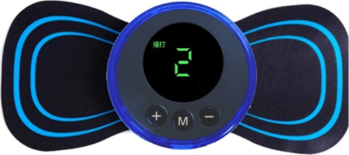 8 Modlu Mini Şarjlı Kelebek LCD Ekran Ems Boyun Omuz Kol Sırt Elektrikli Masaj Bantı Kas Stimülatörü