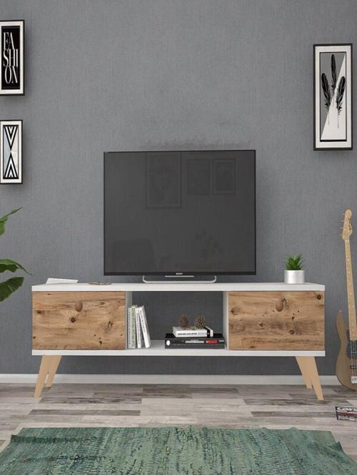 140 Cm Eda Beyaz-Atlantik Tv Ünitesi 140x30 cm