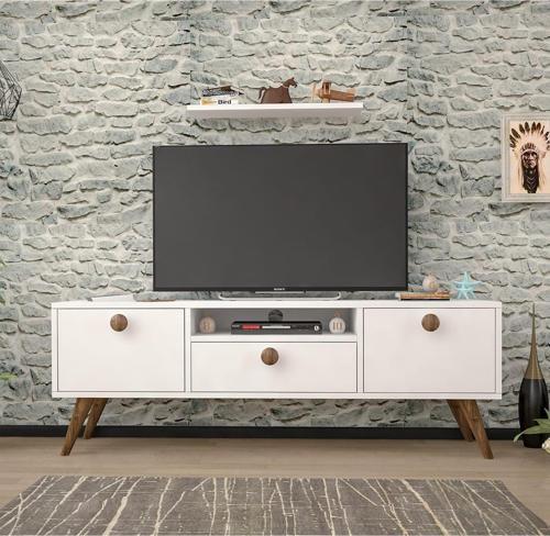 140 Cm Senta Beyaz-Haliç  Tv Ünitesi 140x36 cm