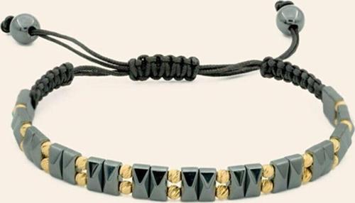 Italyan Tasarım Altın Ipli Erkek Bileklik