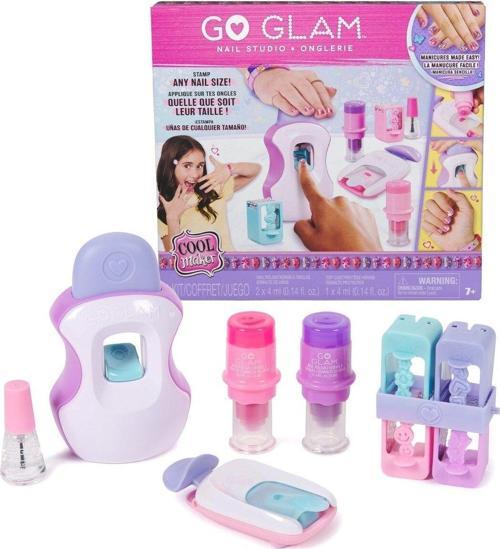 Cool Maker, Go Glam Studio Tırnak Seti, 4 Tasarımla 200 Tırnak Stili, 2 Cila Aplikatörü Ve Tırnak Ma
