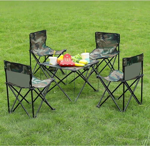General Kamp Masalı Set 4 Sandalye 1 Masa