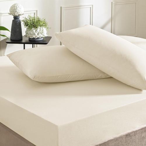 Color Dreams Ranforce Çift Kişilik Fitted Çarşaf Seti Ekru