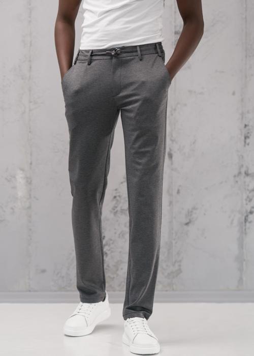 Beli Lastikli ve İplikli Rayon Kumaş Regular Fit Likralı Jogger Pantolon