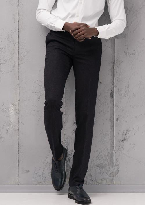 Regular Fit Düz Kalın Kışlık Gabardin Yan Cepli Pantolon