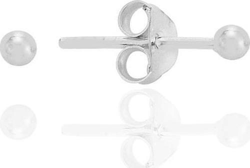 Gümüş 2 mm gümüş top küpe [barcode]
