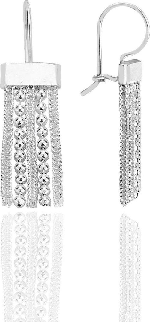 Gümüş 5 sıra toplu midyat hasırı küpe [barcode]