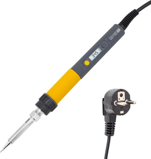 GS-110D 110 W LCD Ekranlı Isı Ayarlı Havya Lehim Makinası Aleti Priz Tipi