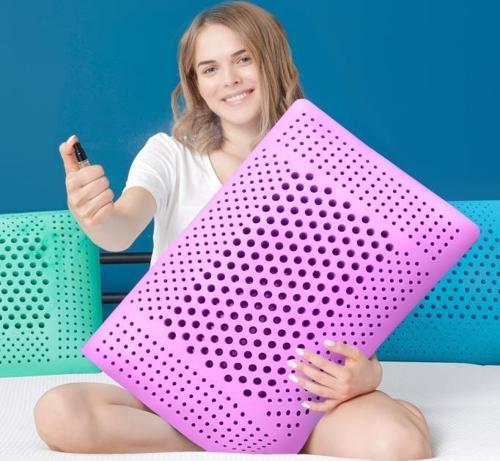 Air Terapi Hava Kanallı Ortopedik Yastık Visco Yastık Mor 60x4016cm