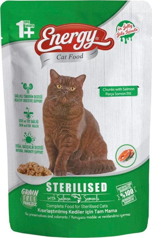Somonlu Kısırlaştırılmış Islak Kedi Maması